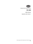 Hach DR 2800 User manual