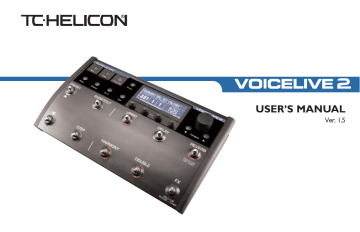 TC HELICON VOICELIVE 2 User's Manual | Manualzz