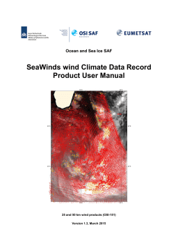 OSI SAF SeaWinds Wind CDR User Manual | AI Chat & PDF Download