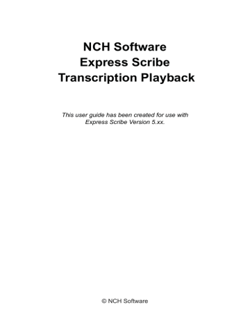 nch express scribe free download