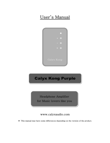 Calyx Kong Purple User manual | Manualzz