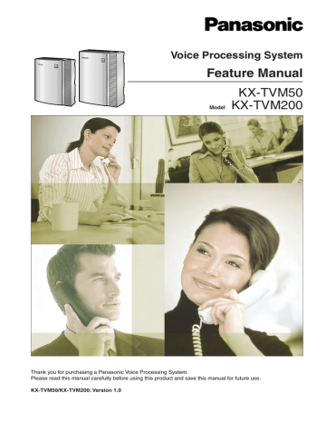 Panasonic KX-TVM50 Feature Manual | Manualzz