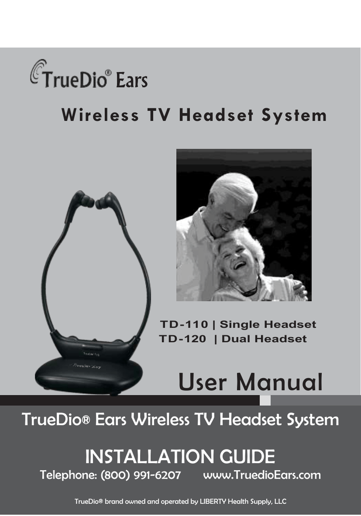 truedio ears wireless tv headset