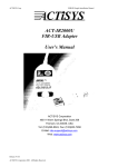 ACTiSYS IR2000U FIR-USB User&rsquo;s Manual