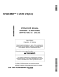 John Deere GreenStar 3 2630 Display - Operator's Manual