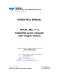 Teledyne Ozone Analyzer 465L +O2 Operation Manual