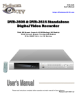 Platinum CCTV DVR-3600 User manual