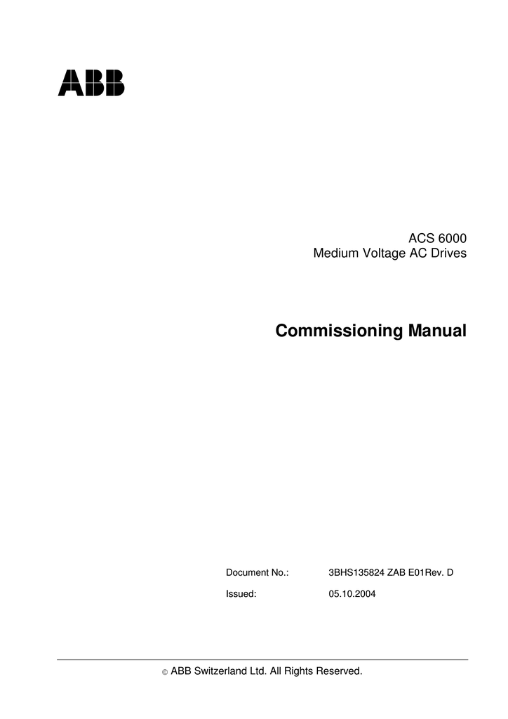 Abb Oil Transformer Maintenance Manual