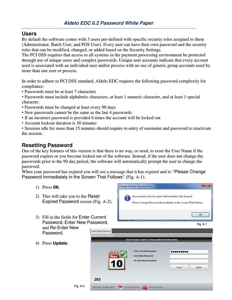 Edc 6 2 Password Change Instructions Manualzz