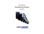 ETS-Lindgren 3160 Antenna Owner's Manual