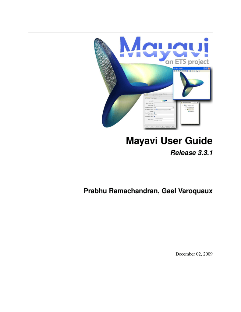 Mayavi User Guide - Enthought Tool Suite | Manualzz
