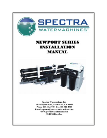 Newport 400 MPC 3000 (Rotoflow) User Manual | Manualzz