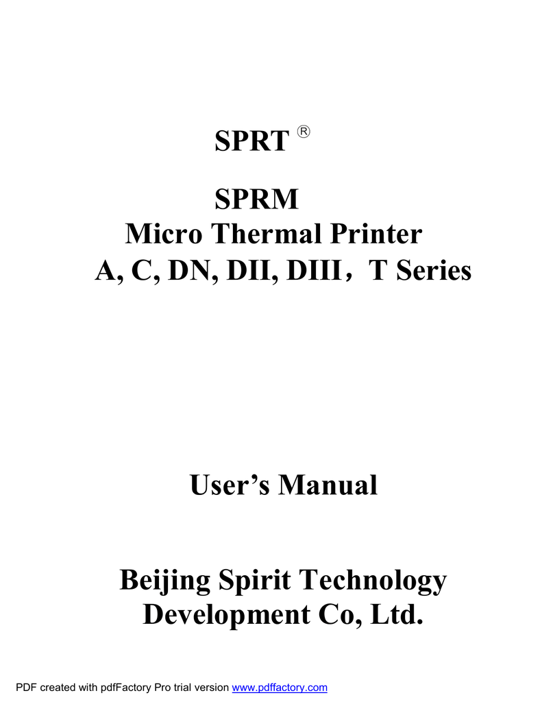 micro thermal printer