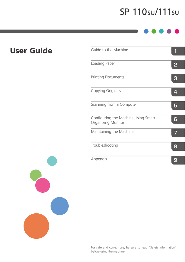 ricoh sp111su printer specification