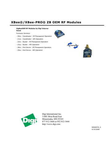 XBee®/XBee-PRO® ZB OEM RF Modules | Manualzz