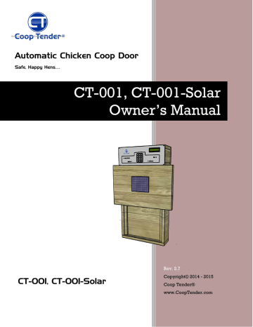 Automatic Chicken Coop Door User Manual | Manualzz