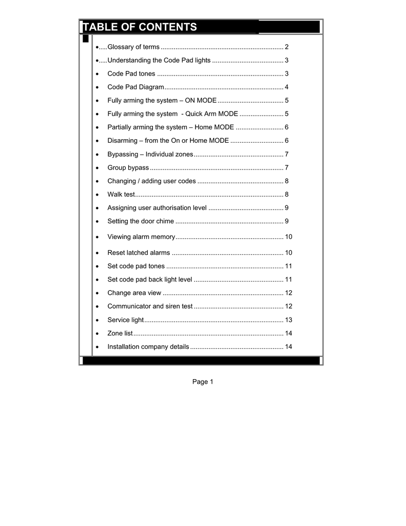 Nx 1608 Adt Security Manualzz