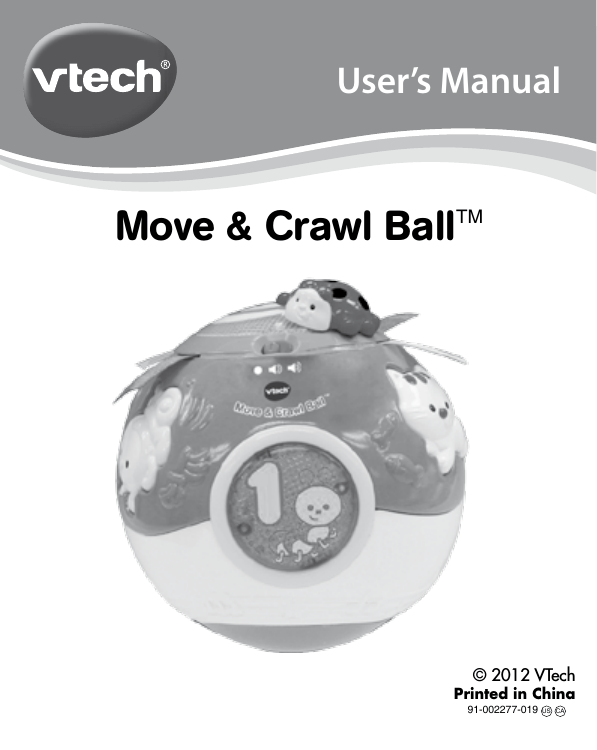 vtech move and crawl ball pink