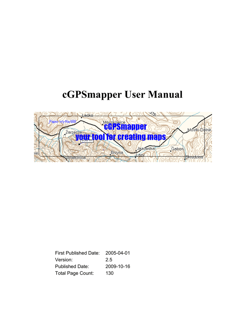 cGPSmapper User Manual | Manualzz