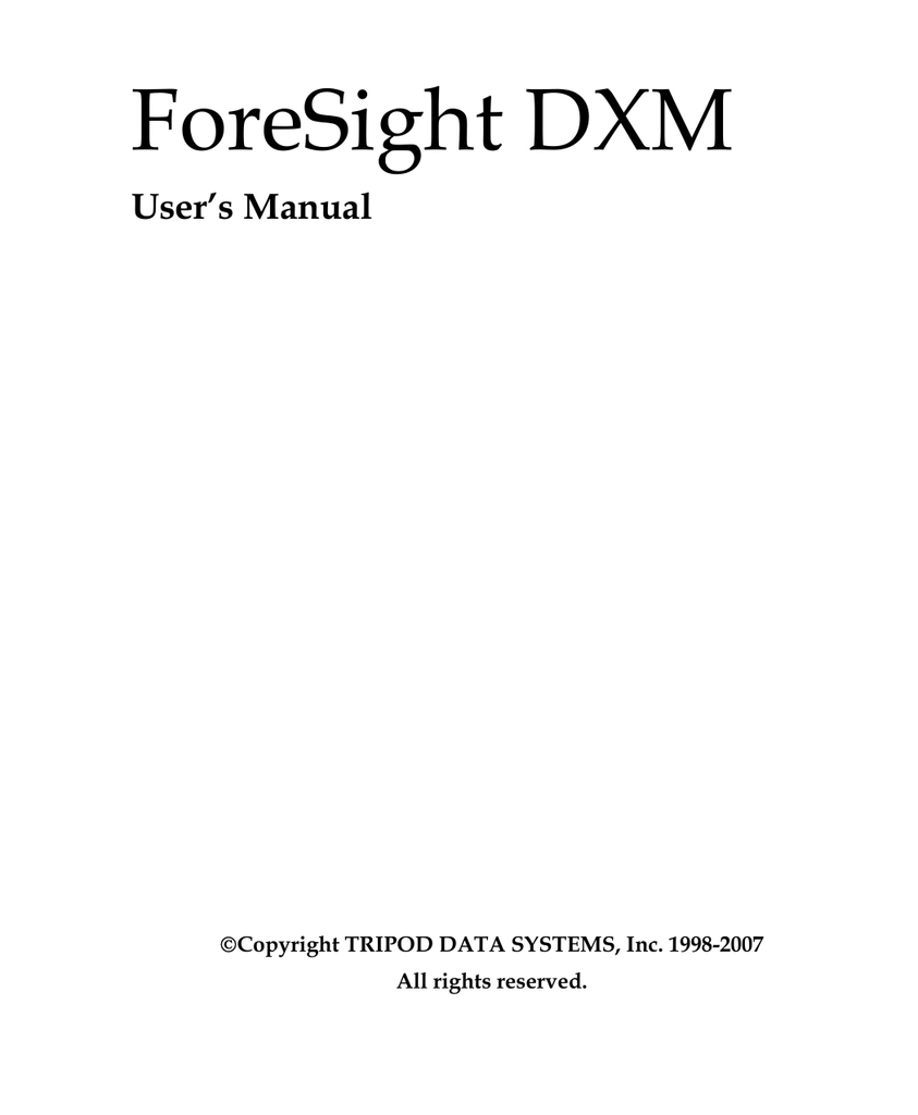 tds foresight hardware lock tds foresight hardware lock