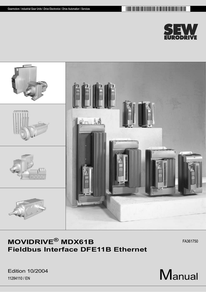 SEW MOVIDRIVE® MDX61B Fieldbus Interface DFE11B Manualzz