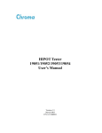 Chroma 1905 HIPOT Tester User's Manual