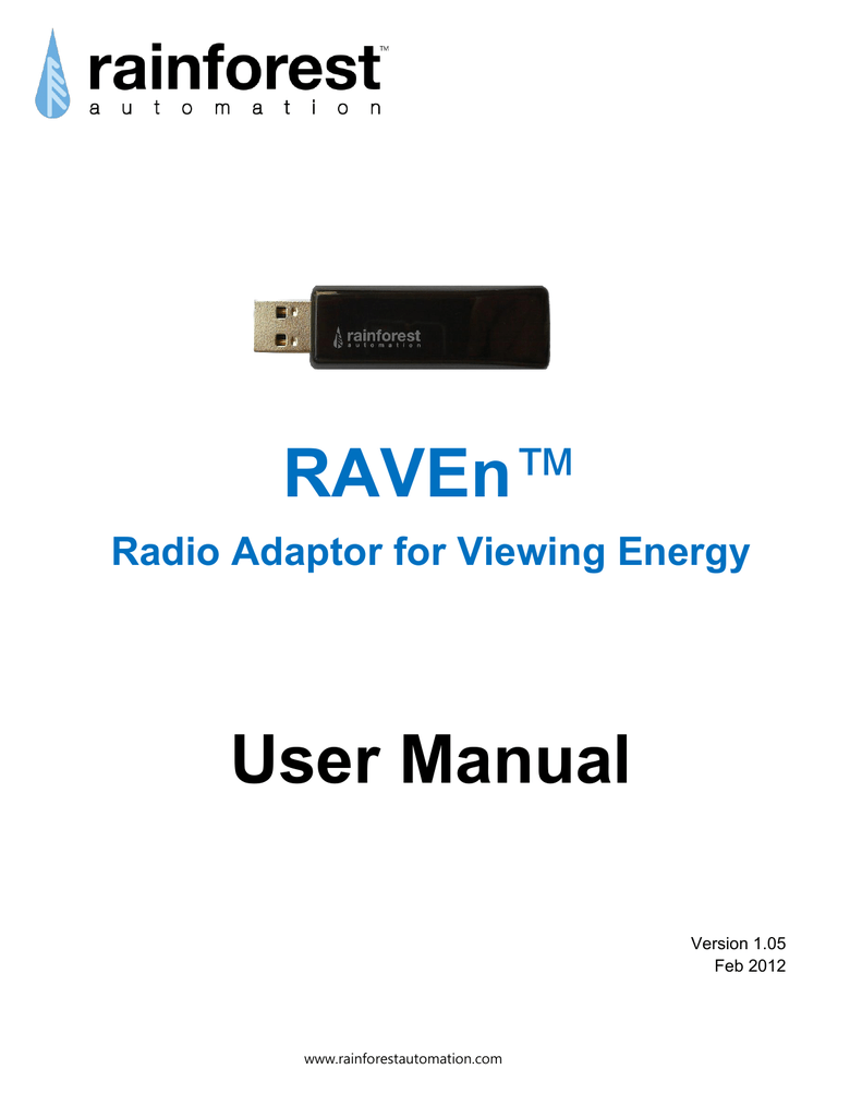 RAVEn™ User Manual Manualzz