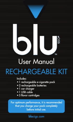 Blu eCigs User manual Manualzz