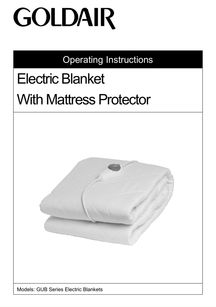 goldair mattress protector electric blanket