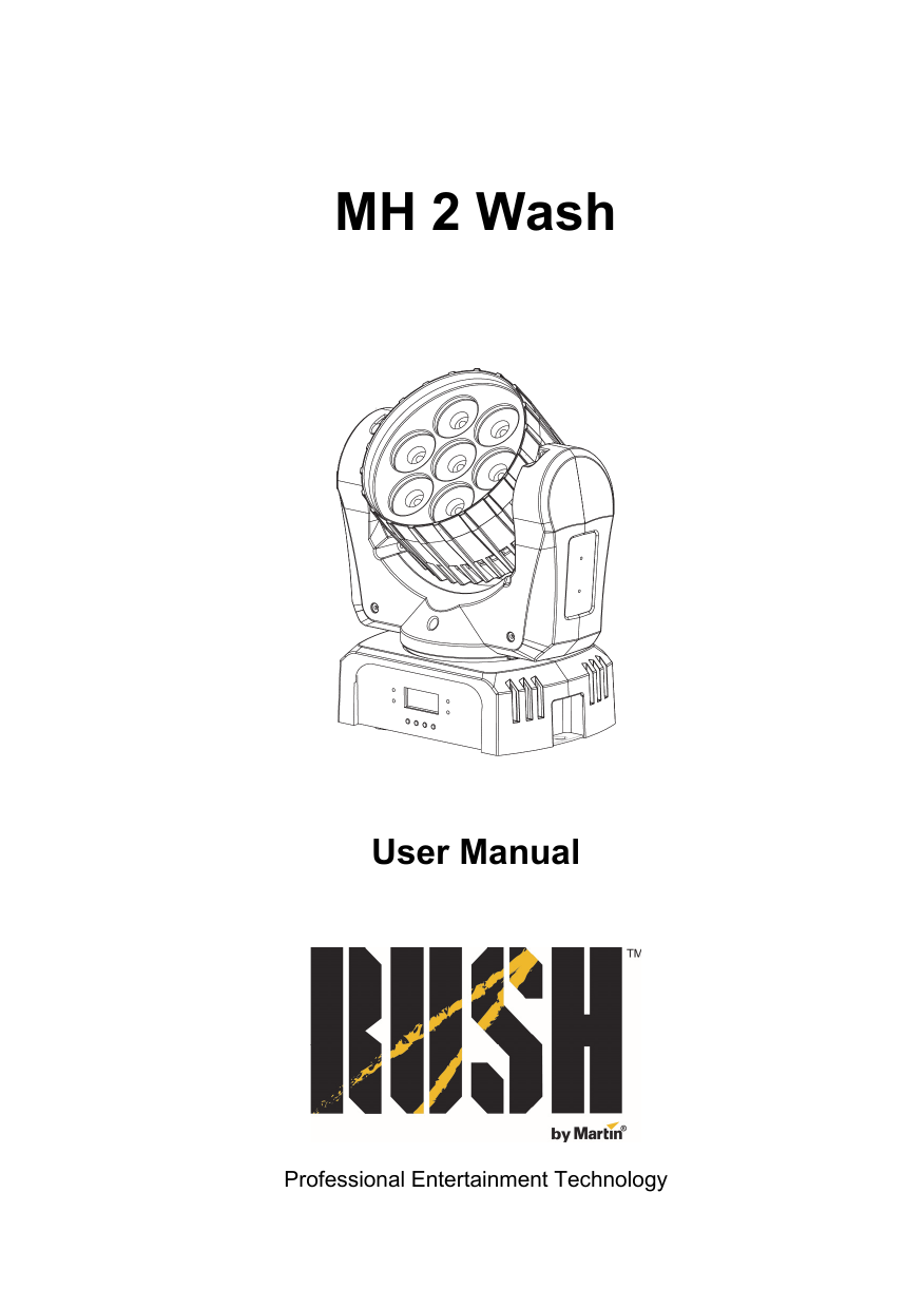 Rush MH 2 Wash User manual | Manualzz