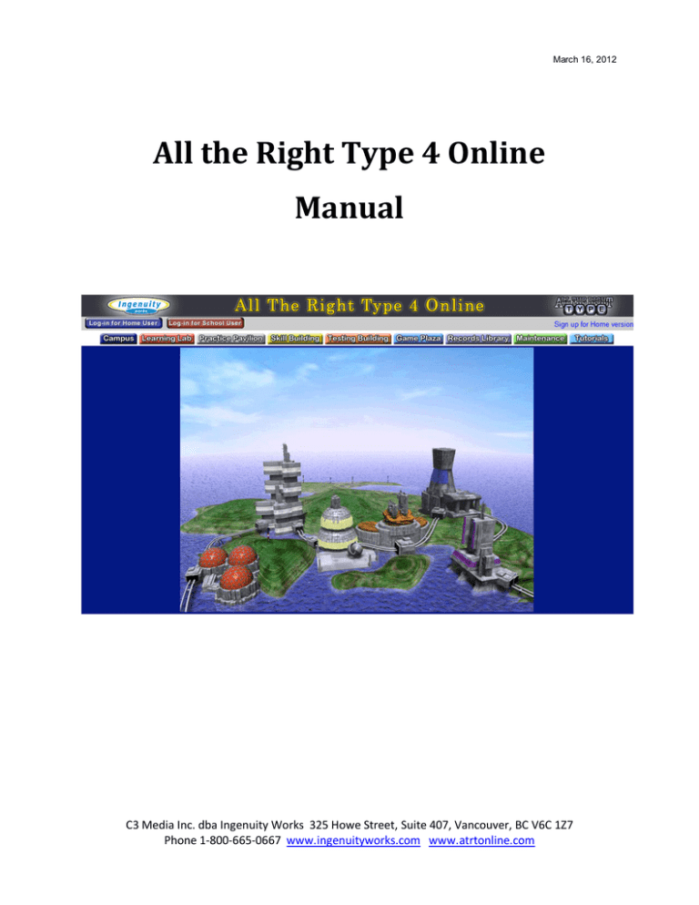 All the Right Type 4 Online Manual | Manualzz All the Right Type 4 Online Manual | Manualzz