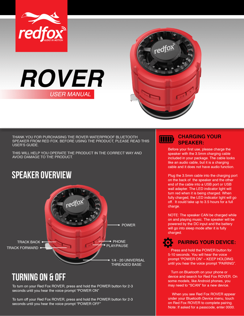 audio fox wireless tv speakers manual