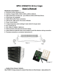 Drive Cage BPU 340SATA User's Manual