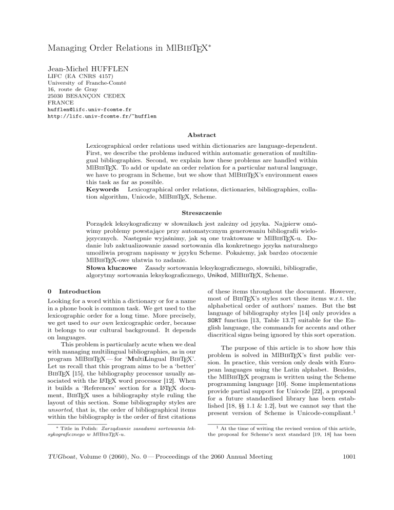 Managing Order Relations In Mlbibtex Manualzz