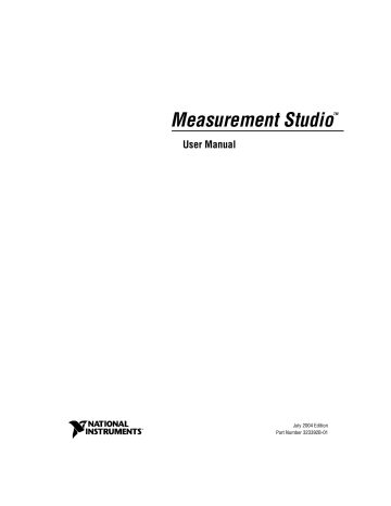 Measurement Studio User Manual | Manualzz