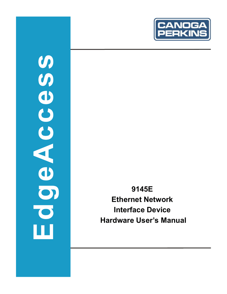9145e Ethernet Network Interface Device Hardware User S Manual Manualzz