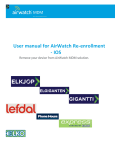 AirWatch MDM Re-Enrollment User Manual | AI Chat