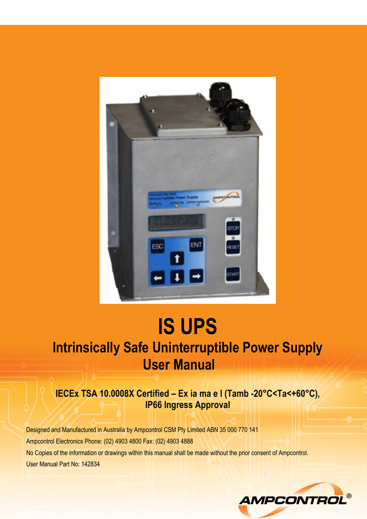 IS UPS User Manual | Manualzz
