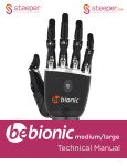 Steeper bebionic Hand Medium/Large Technical Manual