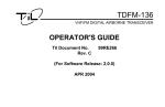 TIL TDFM-136 Operator's Manual