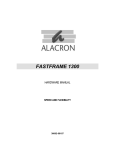 Alacron Frame Grabber FastFrame 1300 Hardware Manual