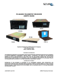Telemetry Receiver RC 600A, RC 400, RC 200, RC 100, PTR 110 User's Guide