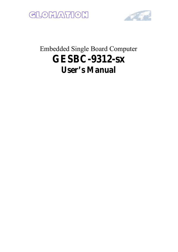 GESBC 9312 sx Manualzz