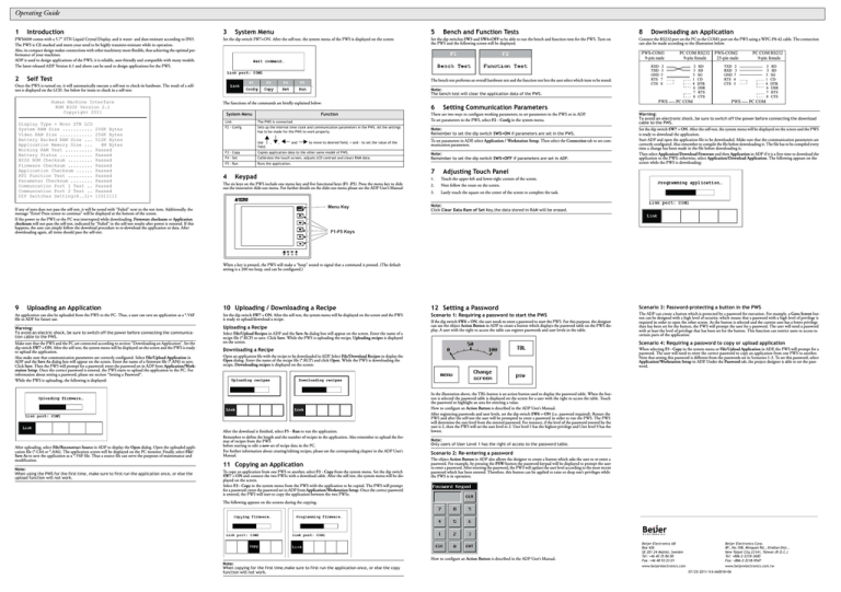 Operating Guide Beijer Electronics Manualzz