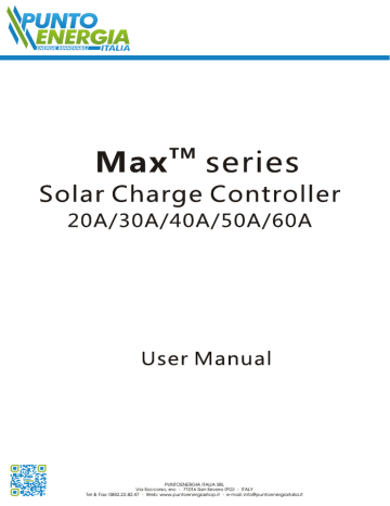 Max series Solar Controller User Manual | Manualzz