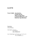 Kantronics KAM 98 User&rsquo;s Guide