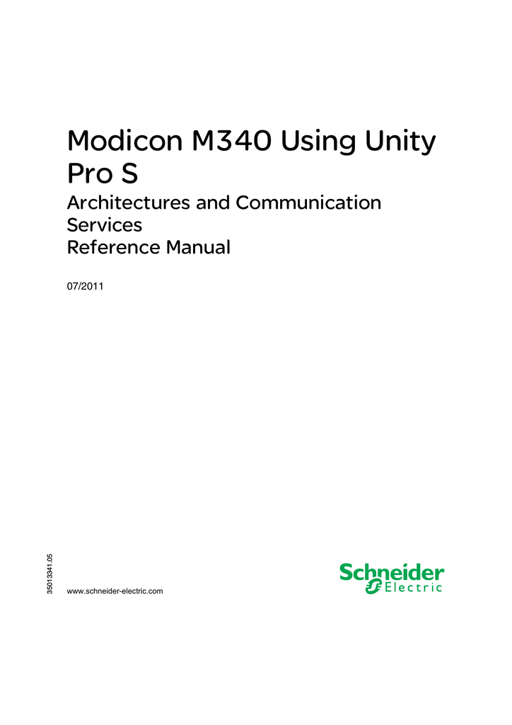 Schneider m340 manual