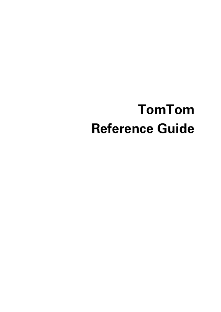 TomTom GPS Systems User Manual Manualzz