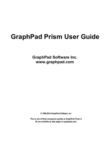 graphpad prism 6 manual