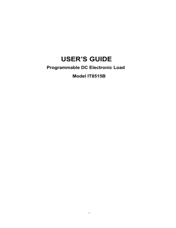 IT8515B user manual | Manualzz